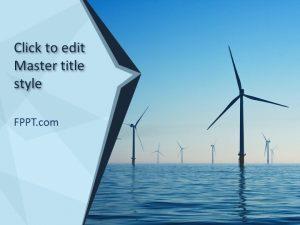 Free Wind Turbine PowerPoint Template