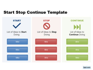 Free Start Stop Continue PowerPoint Template
