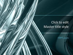 Free Abstraction Silver PowerPoint Template