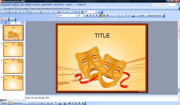 Drama PowerPoint template