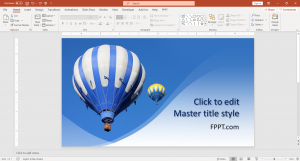 Preview of Free Balloon PowerPoint Template in Microsoft PowerPoint